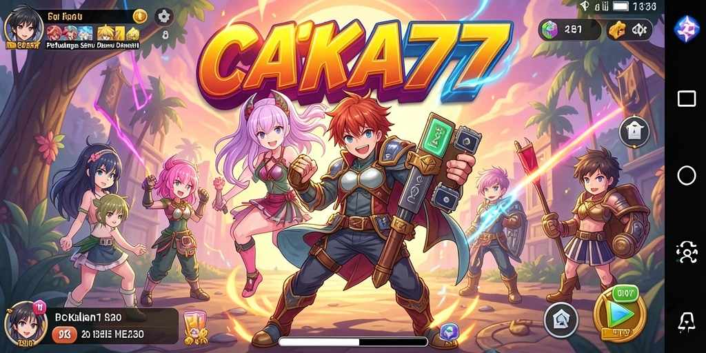 Gameplay seru CAKRA777 yang penuh warna dan karakter menarik.