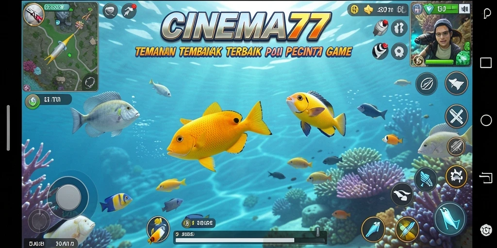 Gameplay seru menembak ikan penuh warna di CINEMA77.