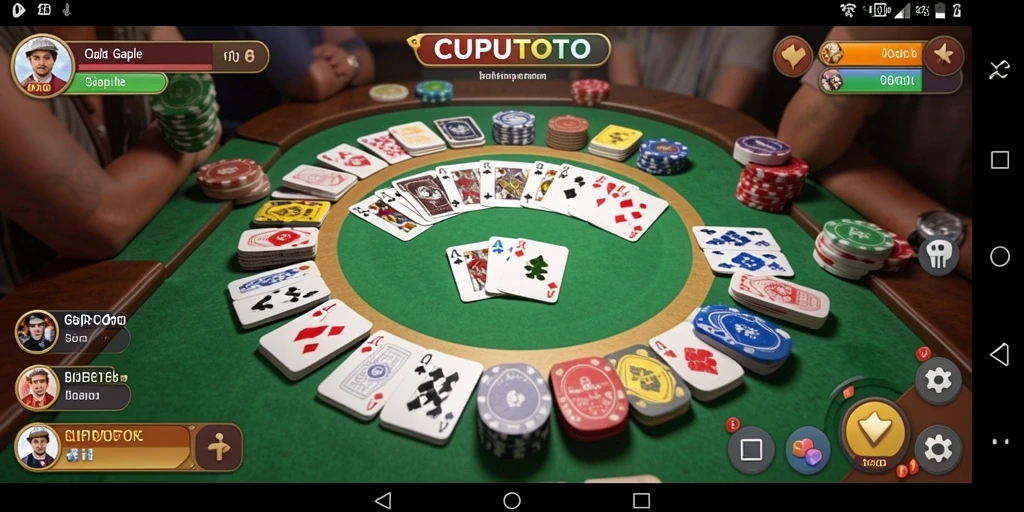 Tampilan gameplay gaple di CUPUTOTO yang menyenangkan dan interaktif.