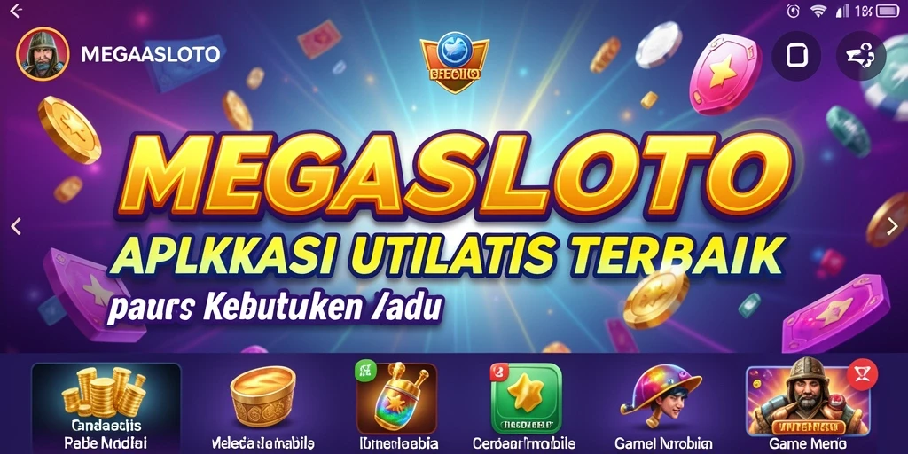 Tampilan utama MEGASLOTO menampilkan antarmuka yang ramah pengguna.