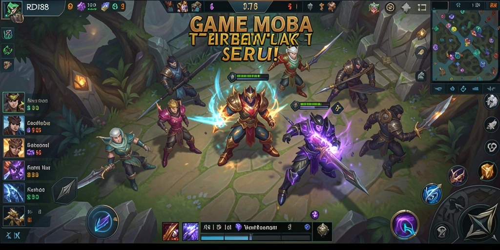 Screenshot RDI88 menampilkan aksi seru dalam pertempuran MOBA.